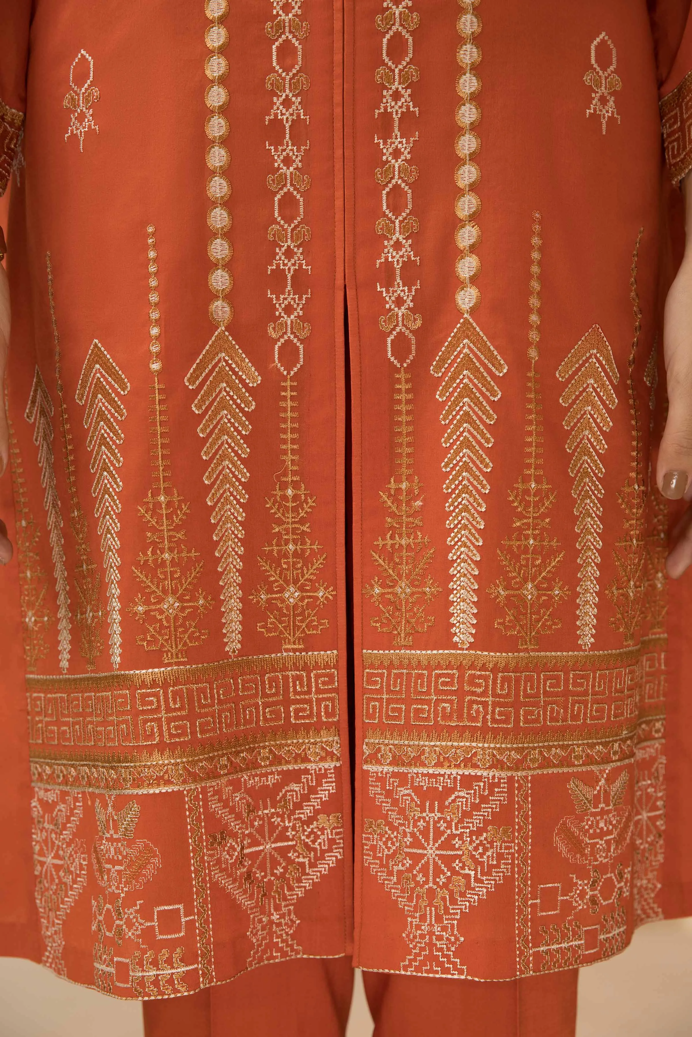2 Piece - Dyed Embroidered Suit - 42301028