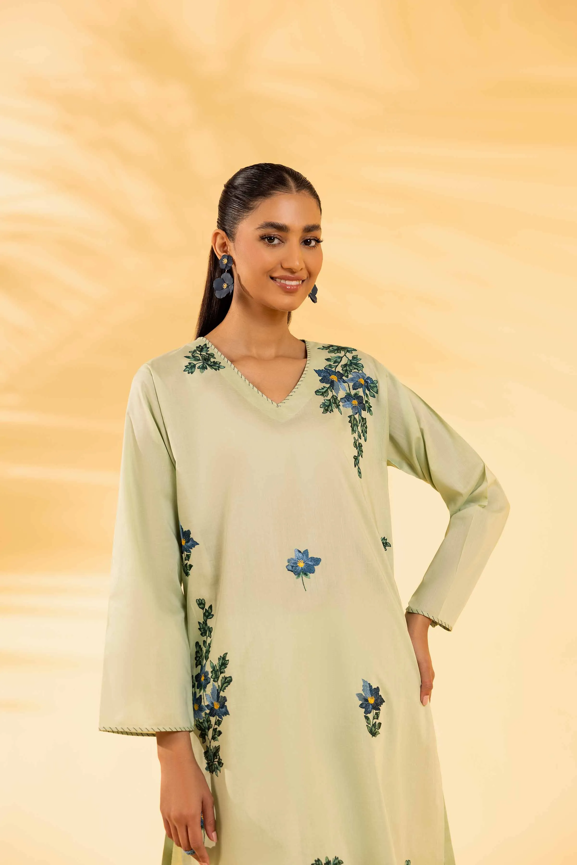 2 Piece - Dyed Embroidered Suit - 42401062