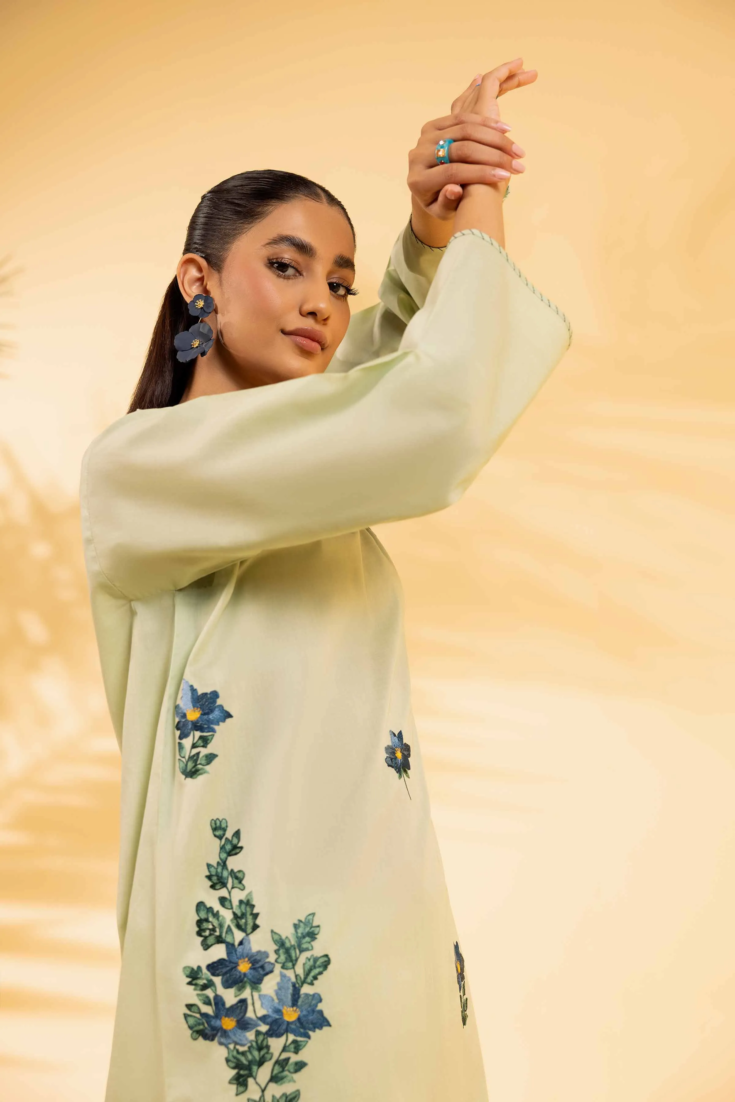 2 Piece - Dyed Embroidered Suit - 42401062