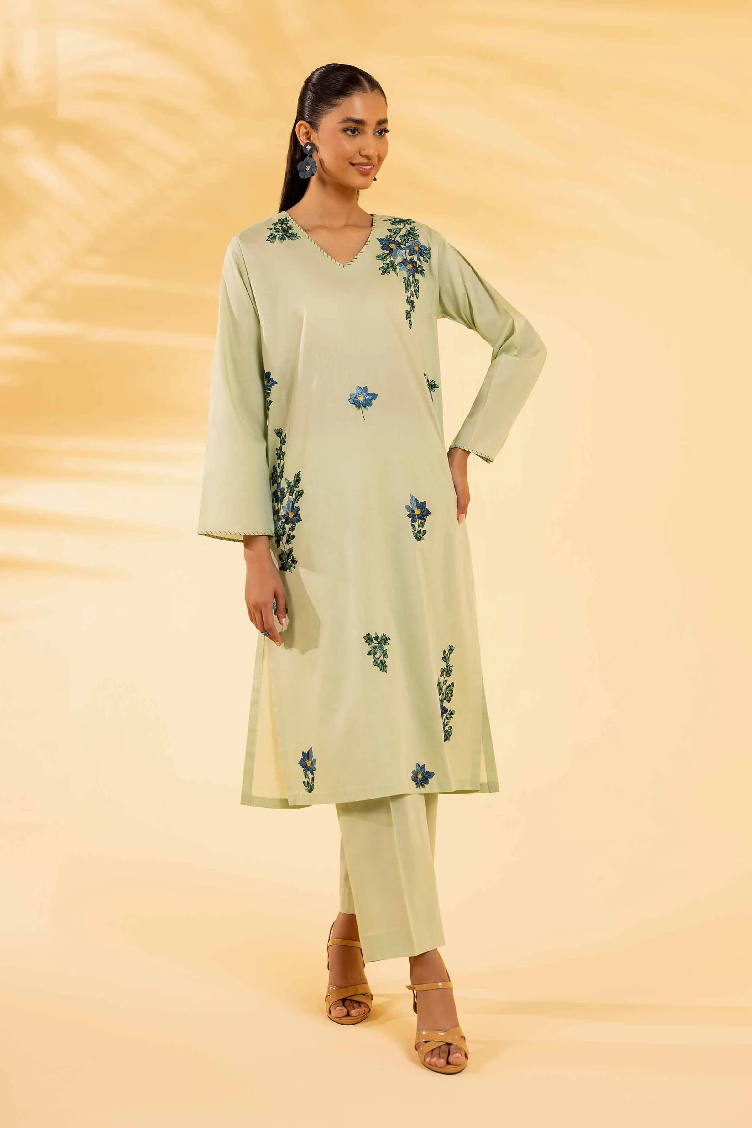 2 Piece - Dyed Embroidered Suit - 42401062