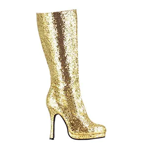 421-ZARA 4" Knee-High Boot with Glitter. Womens.