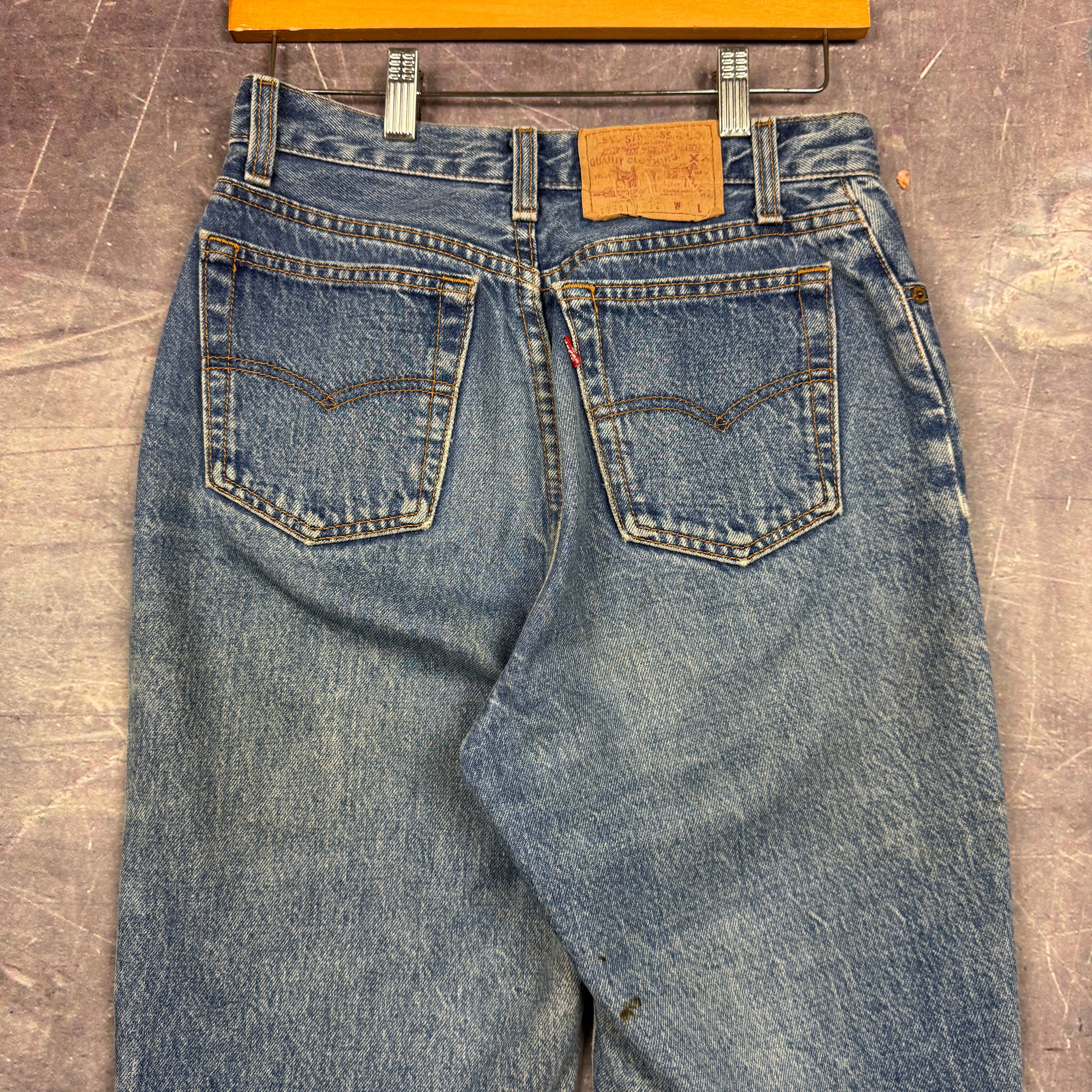 80s Medium Wash Levi's 7501 Denim Jeans 27x29 0652