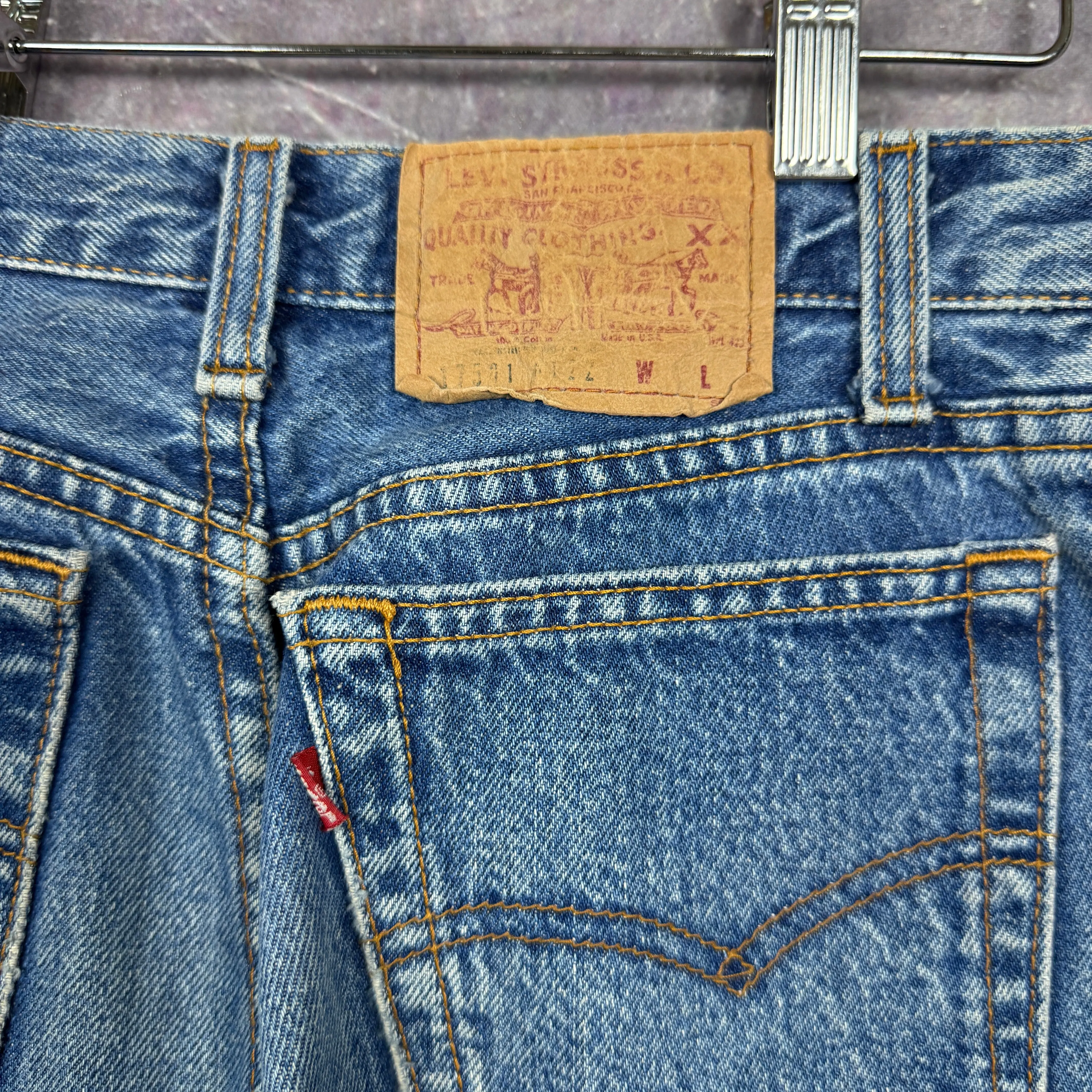 80s Medium Wash Levi's 7501 Denim Jeans 27x29 0652