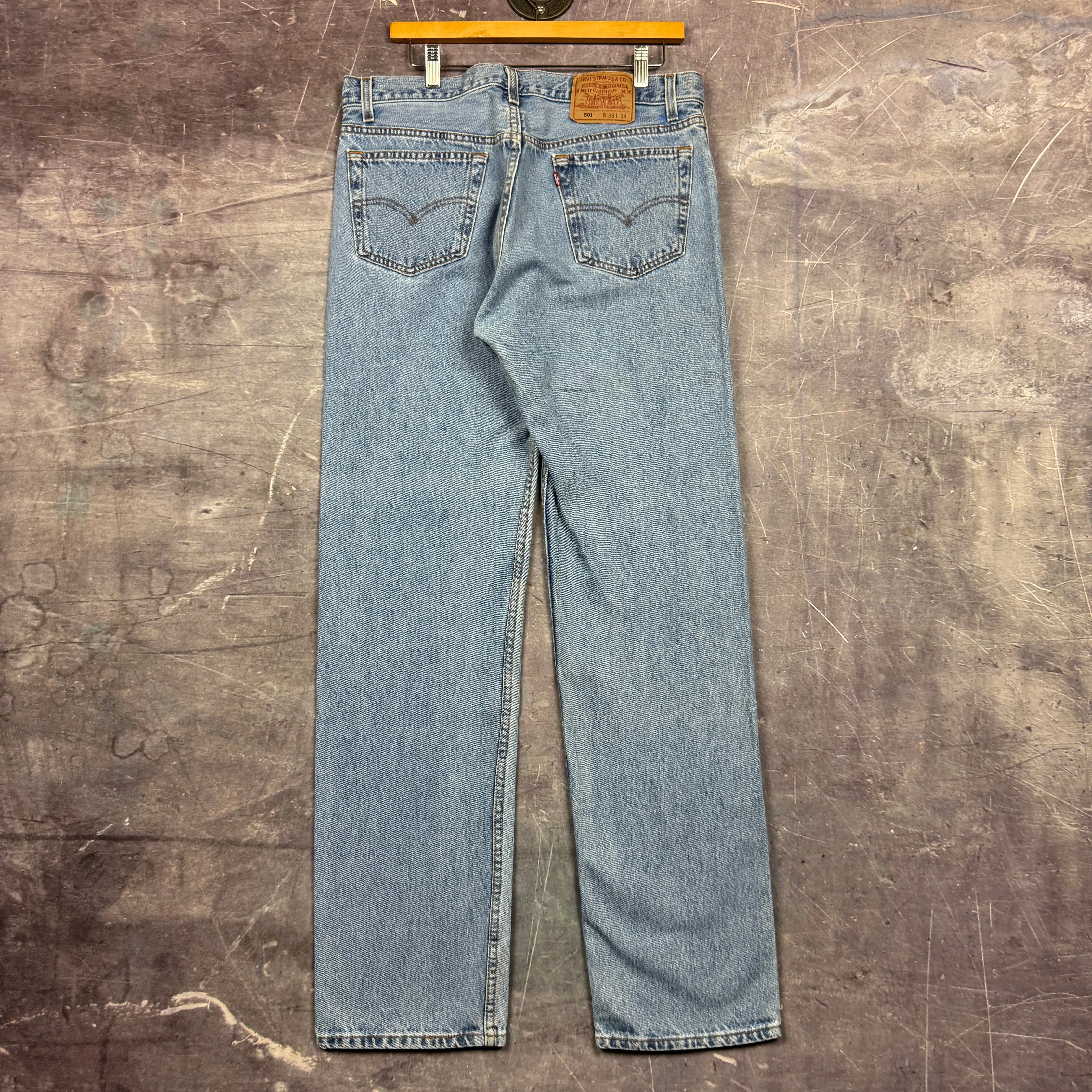 90s Light Wash Levi's 501 Denim Jeans 32x32.5 0656