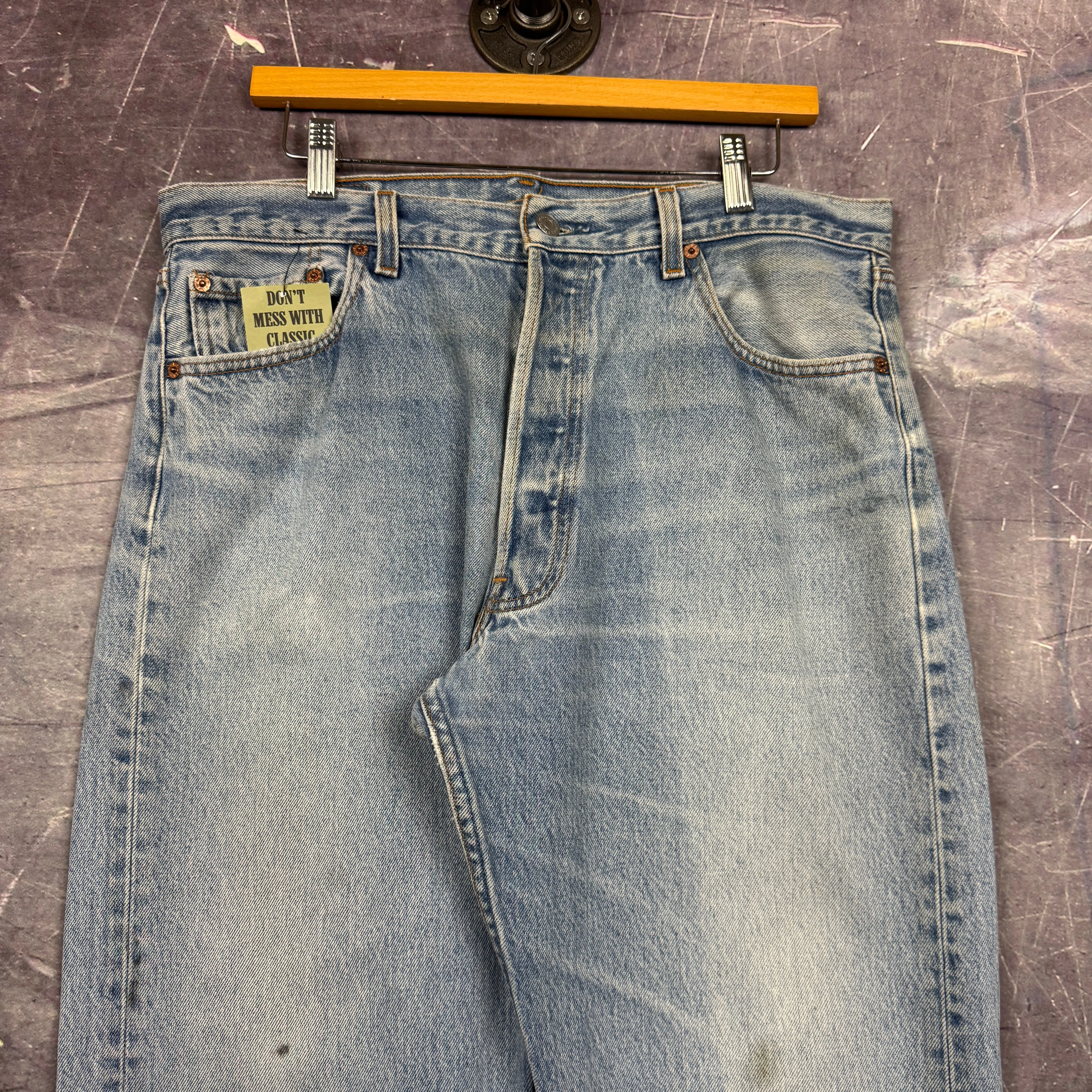 90s Light Wash Levi's 501 Denim Jeans 34x29.5 0771