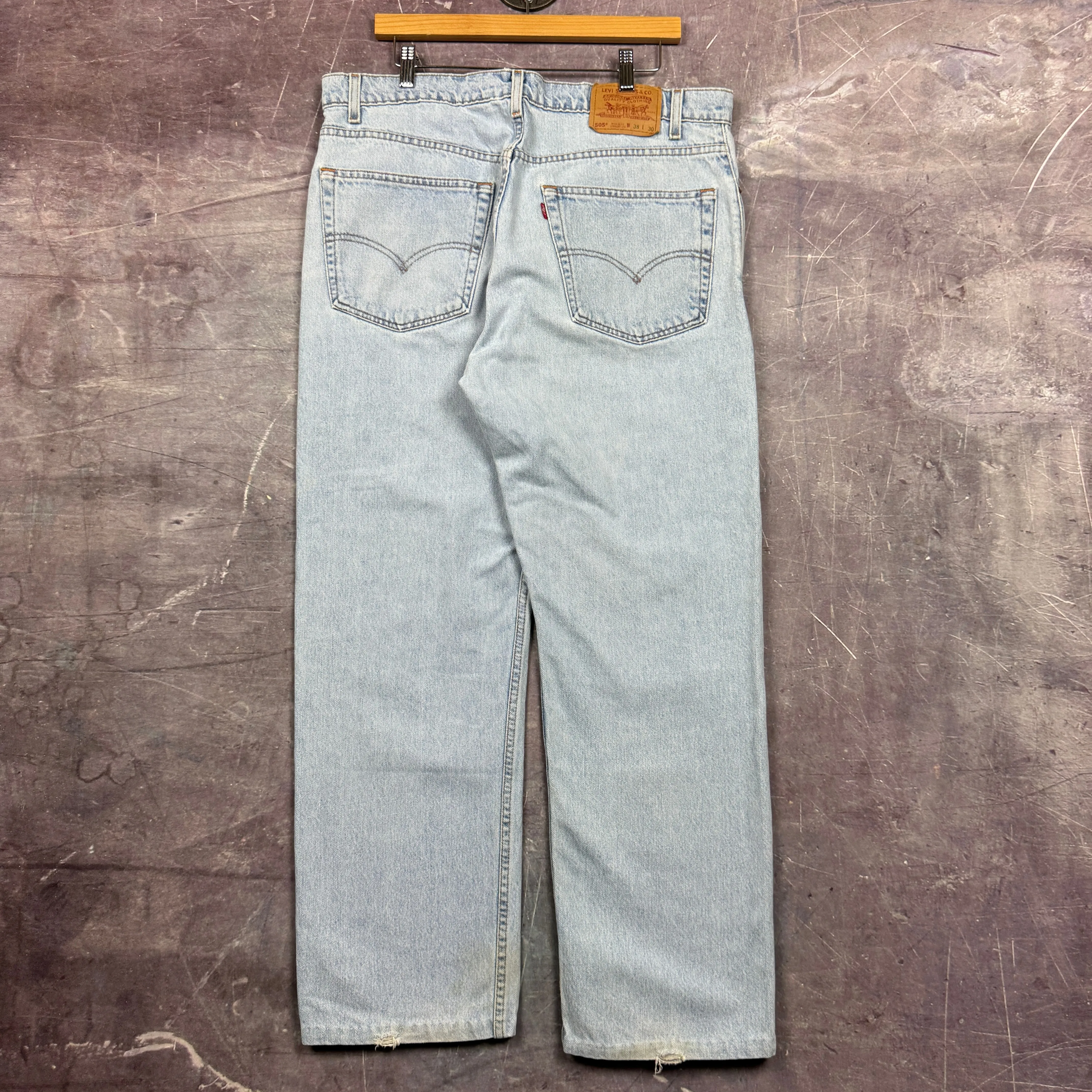 90s Light Wash Levi's 505 Denim Jeans 38x29 2214