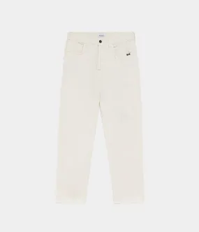 AMISH JEREMIAH STRAIGHT DENIM OFF WHITE JEANS UOMO BIANCO