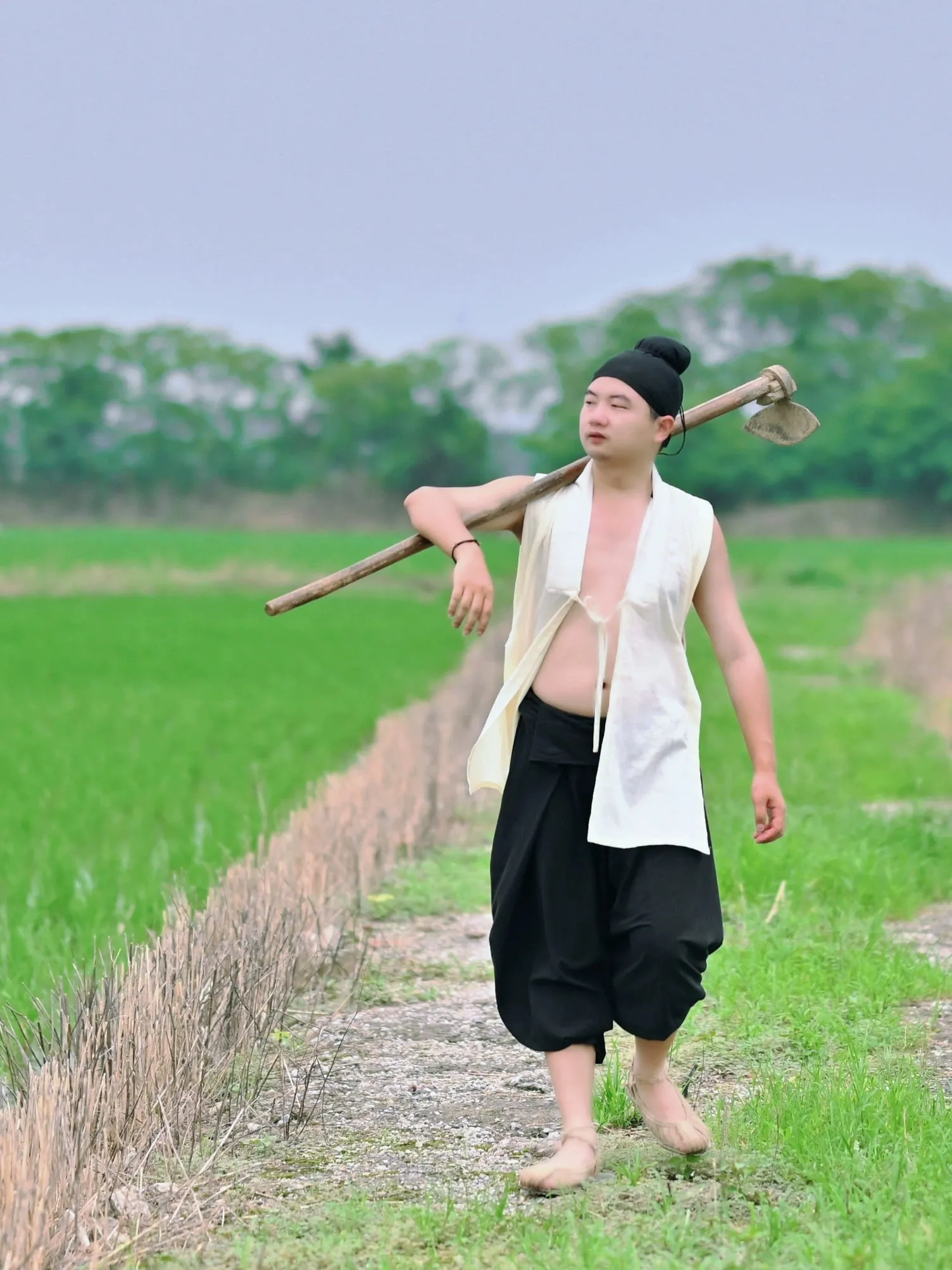 Bei Xin 背心 Ming Dynasty Unisex Pure Cotton Vest