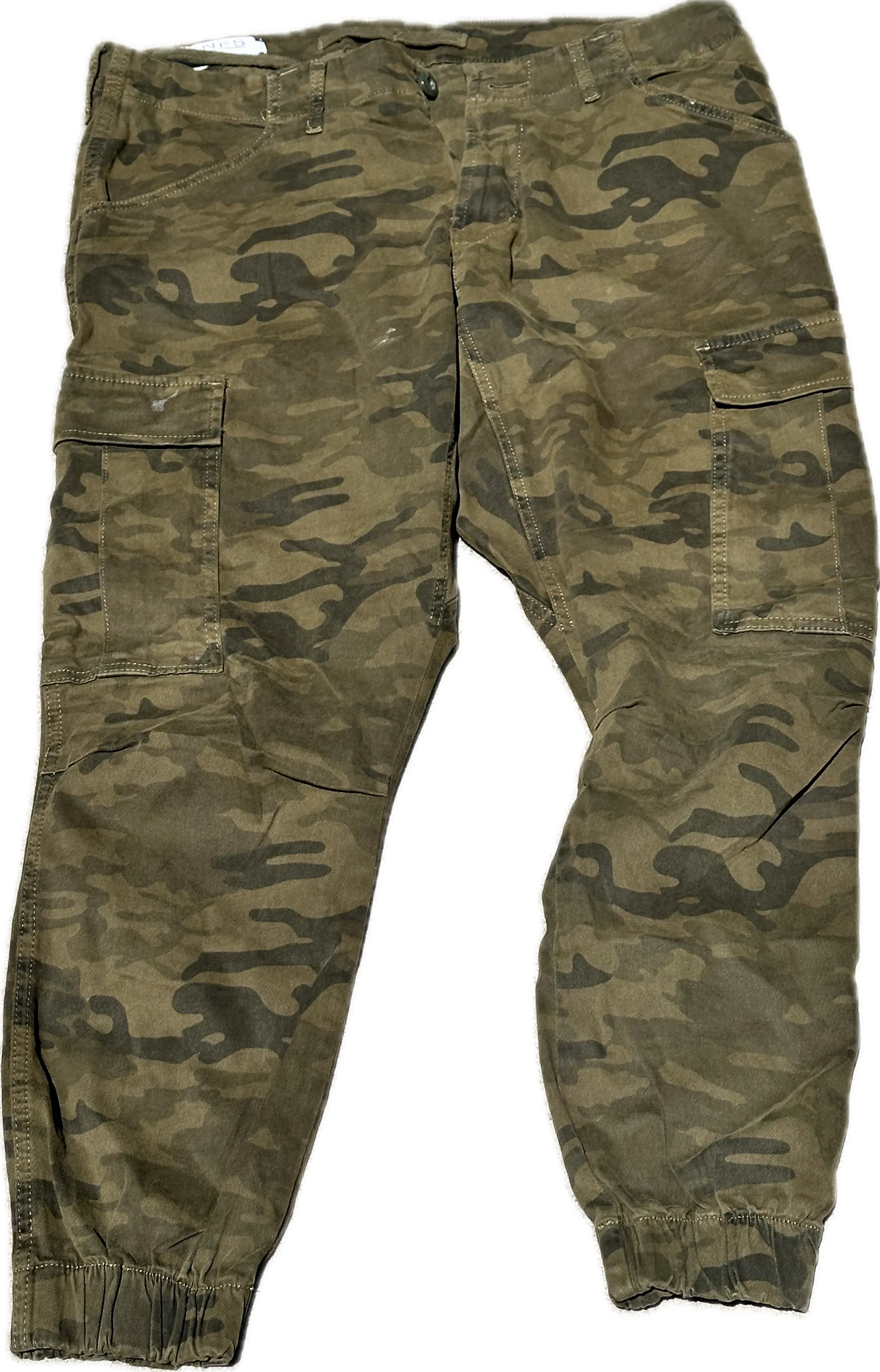 BONES: Dr. Jack Hodgins' ZARA Green Camo Utility Pants (S)