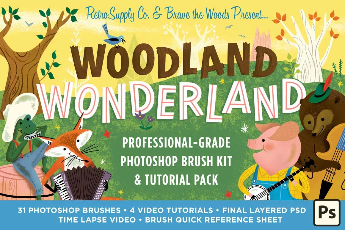 Brave the Woods Bundle for Photoshop