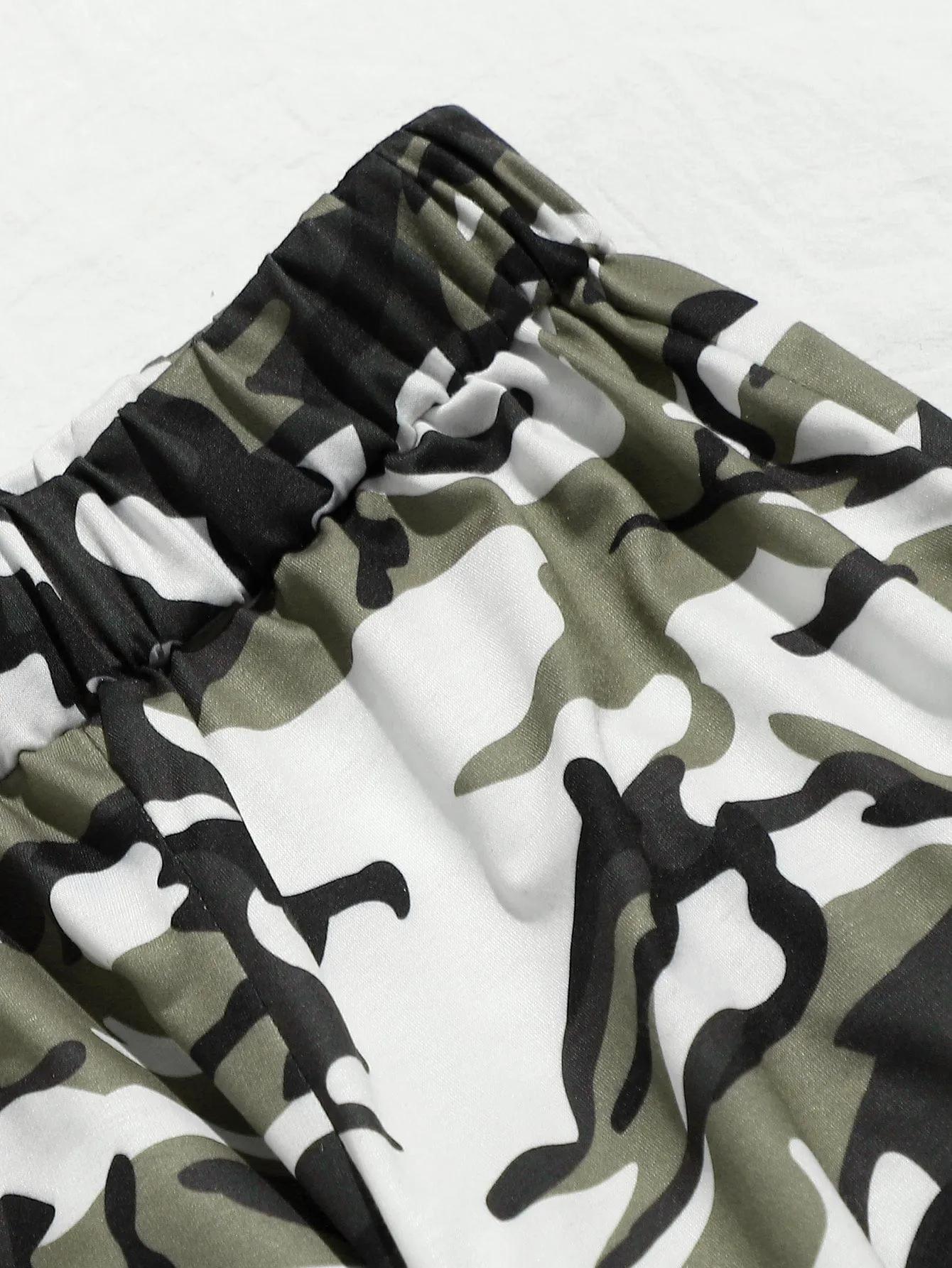 Camo Pocket Long Plus Size Sweatpants