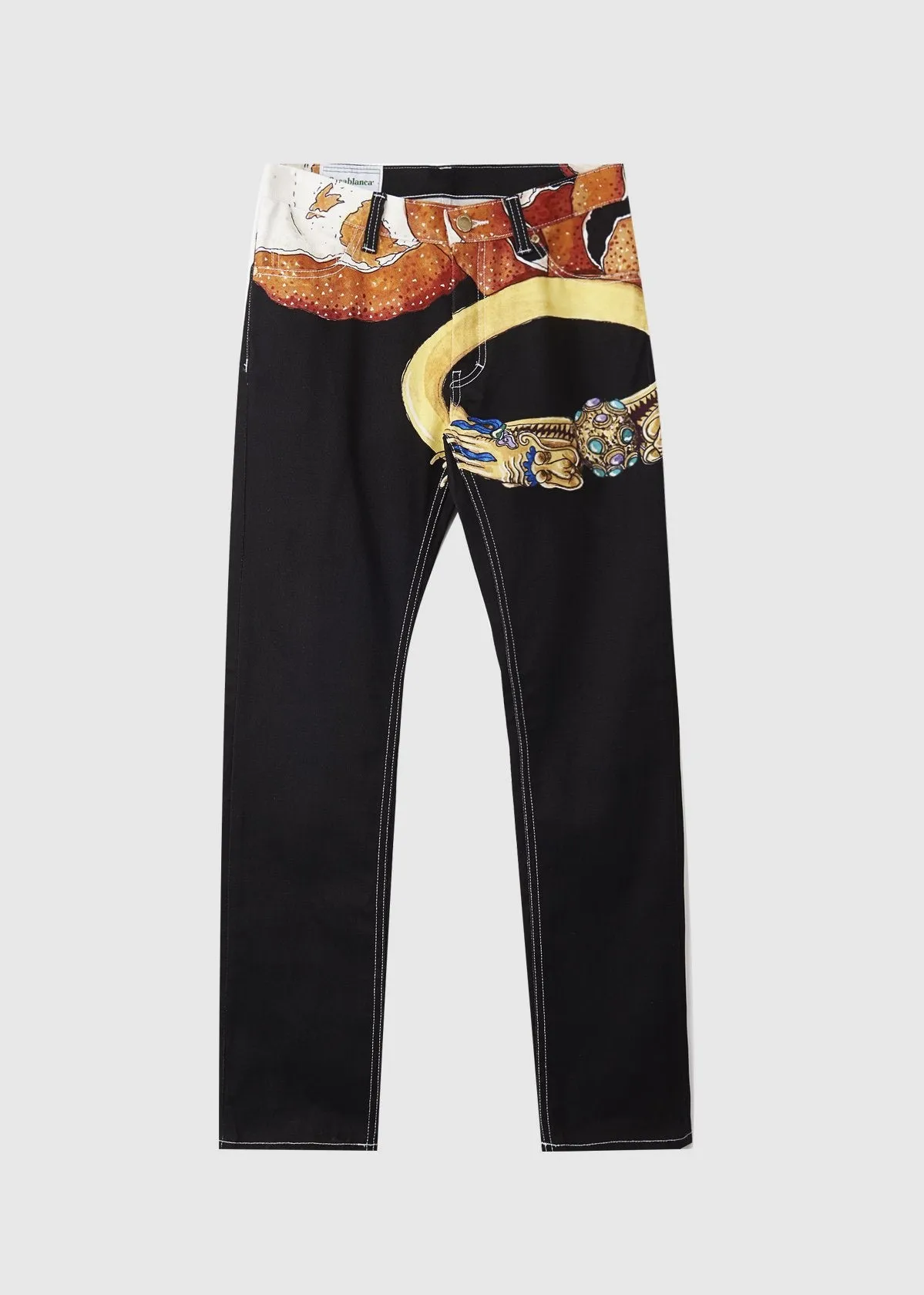 CASABLANCA: DENIM JEANS [BLACK]
