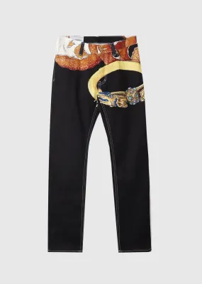 CASABLANCA: DENIM JEANS [BLACK]