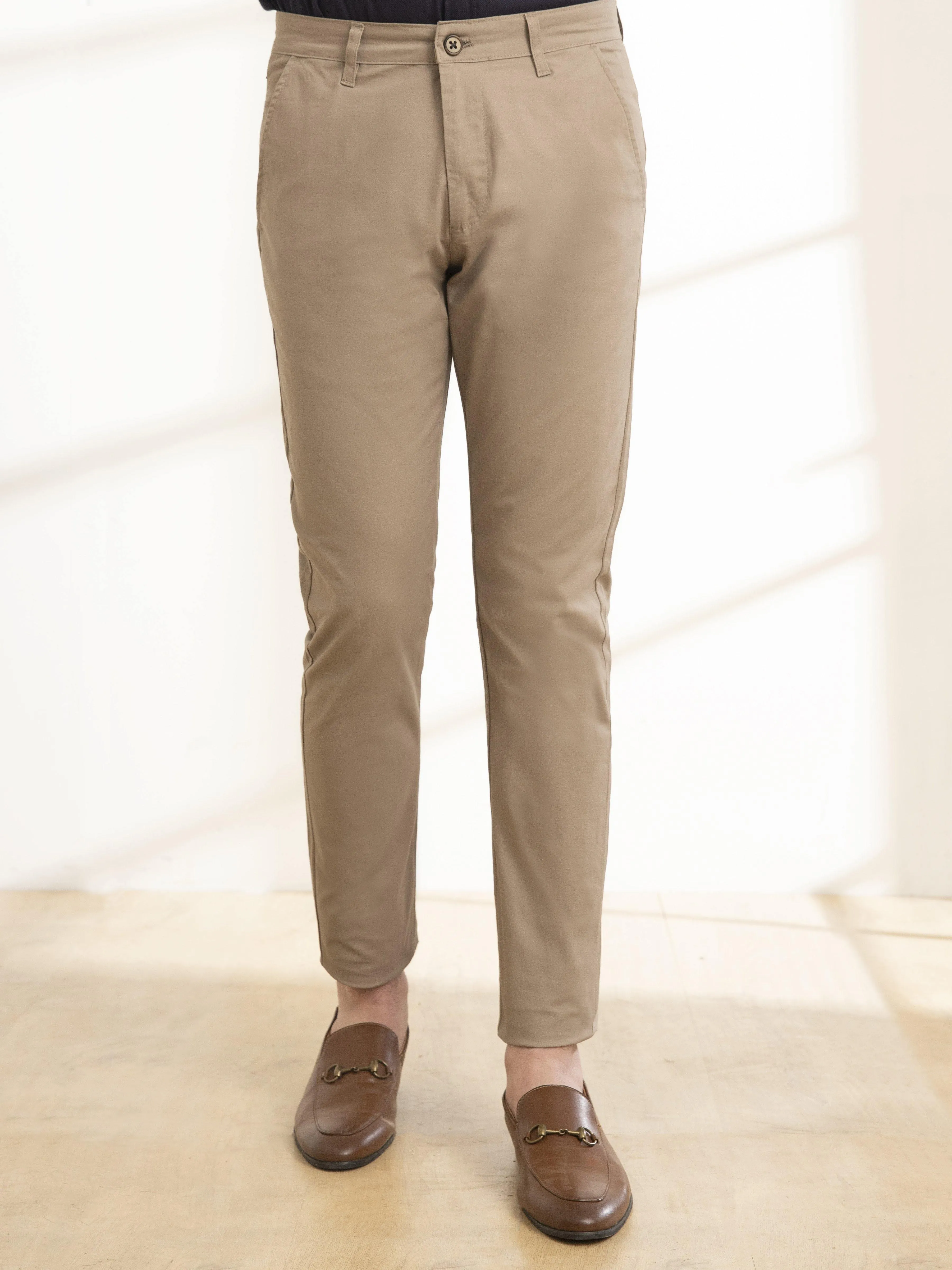 CASUAL PANT SLIM FIT CROSS POCKET KHAKI