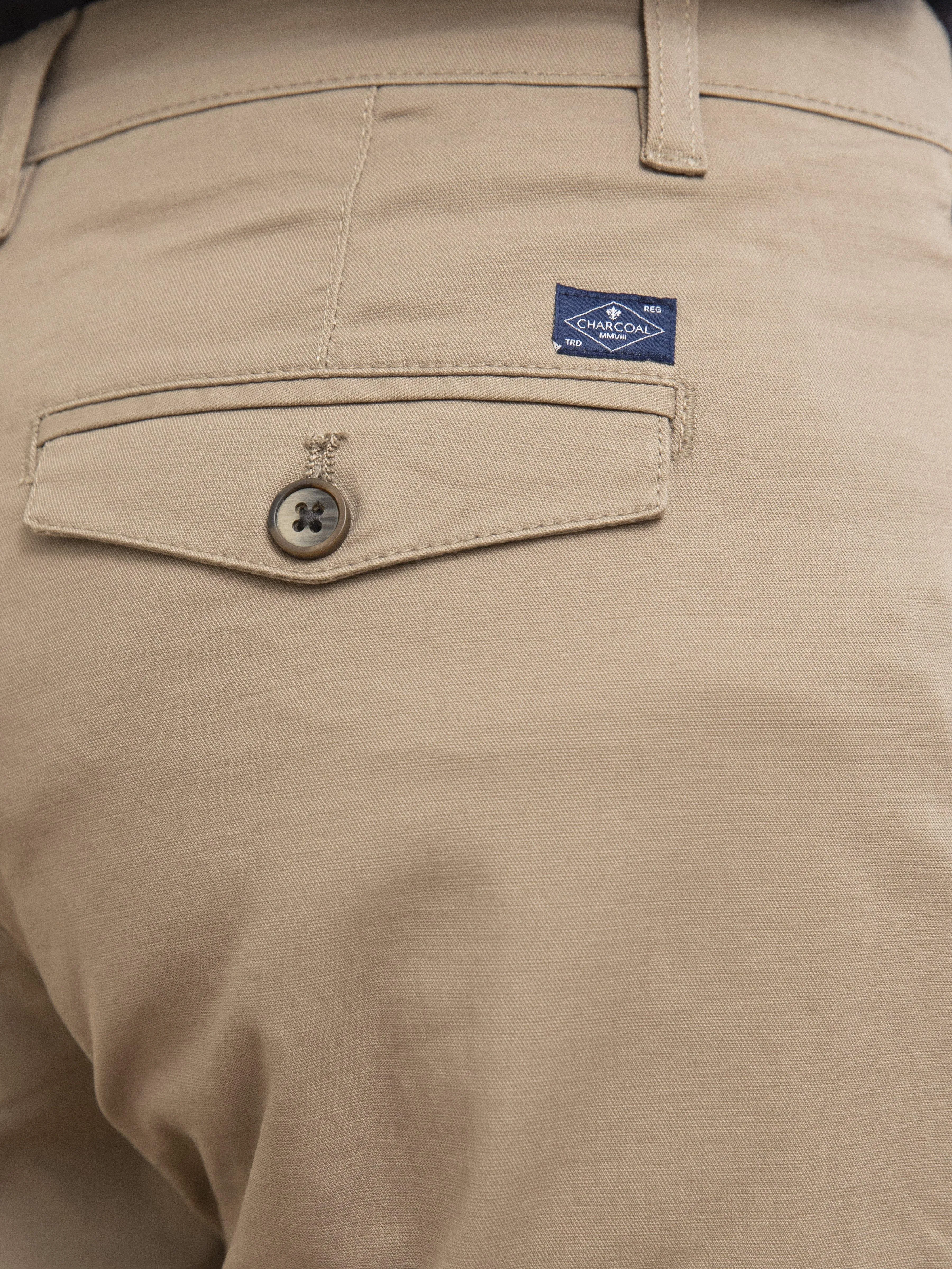 CASUAL PANT SLIM FIT CROSS POCKET KHAKI