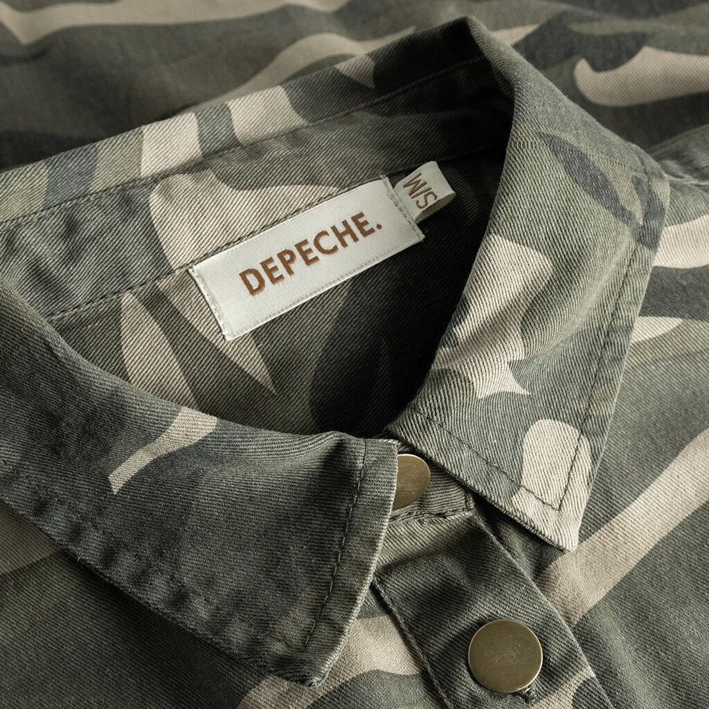 Cool Lara camouflage shirt / 100060 - Khaki Printed