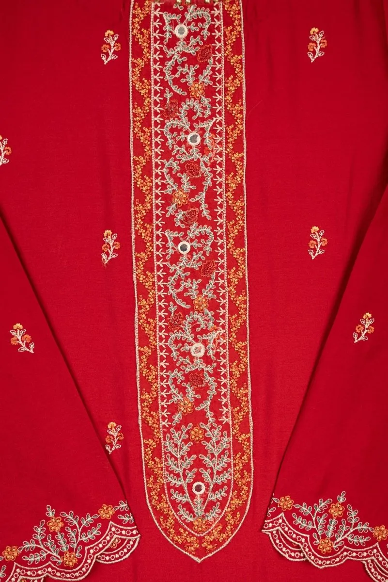 Cross Stitch Cotton Satin Vermillon Fleck
