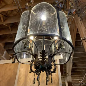 Curry & Company Winterthur Collection, Zara Grande Lantern Chandelier, Silver