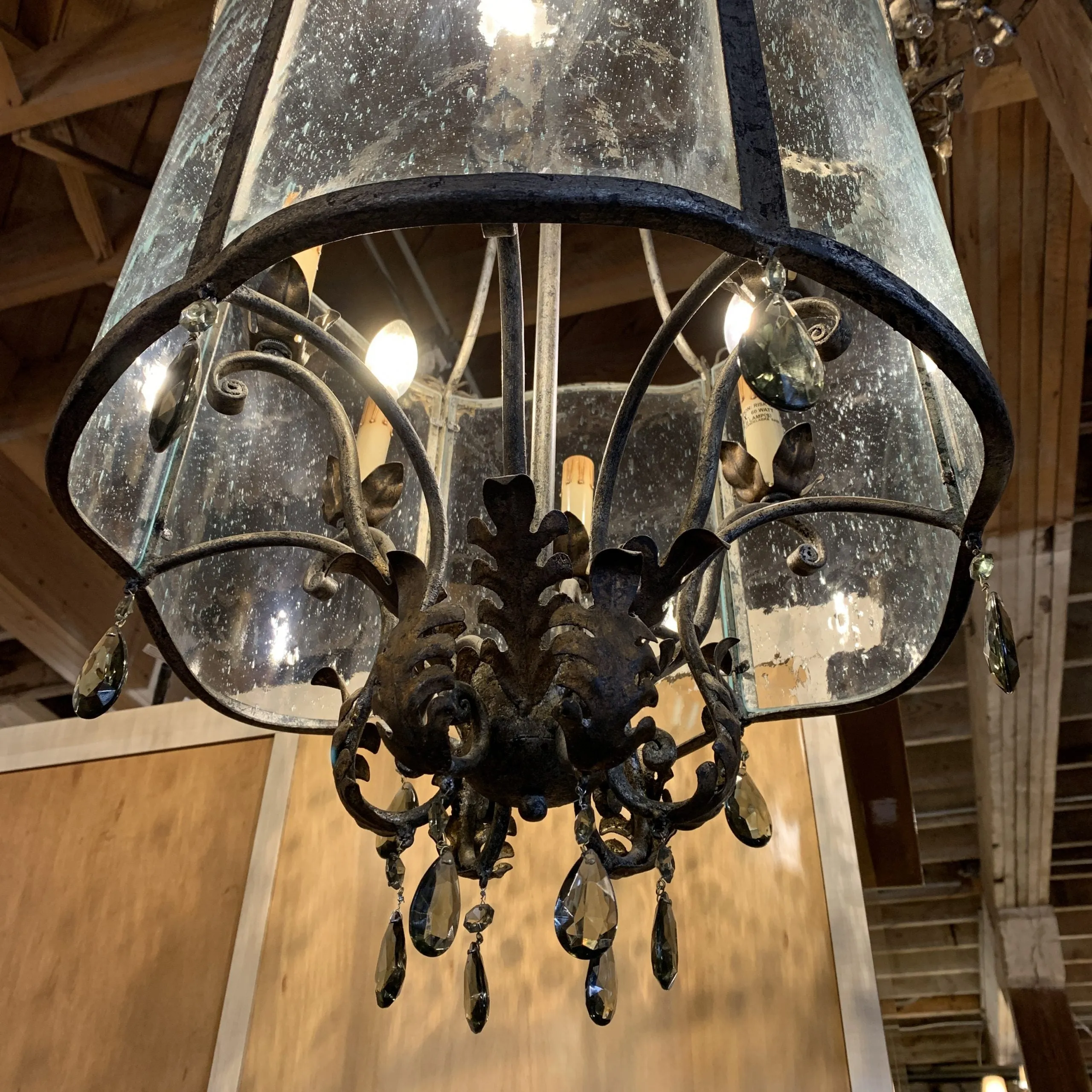 Curry & Company Winterthur Collection, Zara Grande Lantern Chandelier, Silver