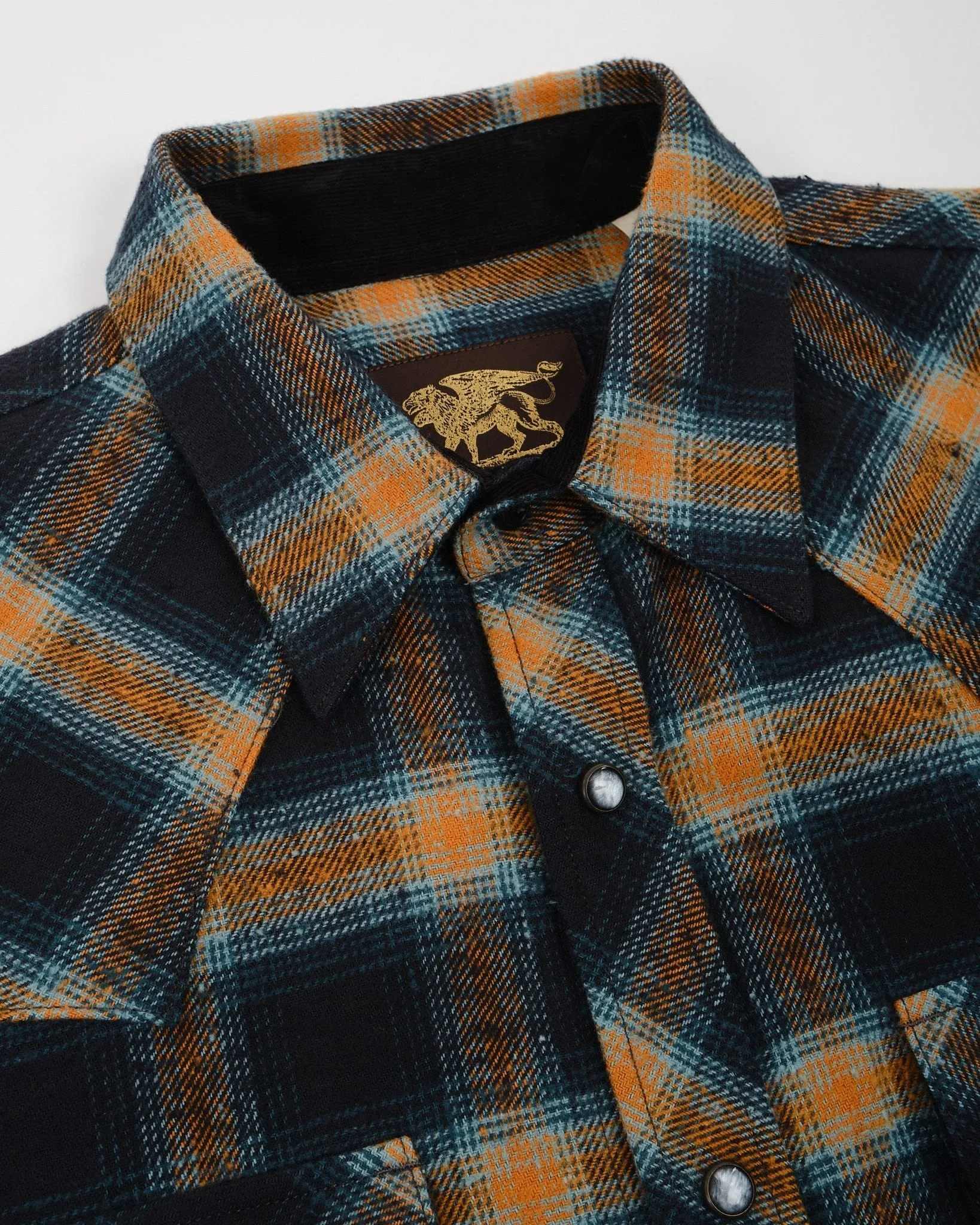 Dawson Premium Black, Petrol, Rust Checked Flannel Shirt