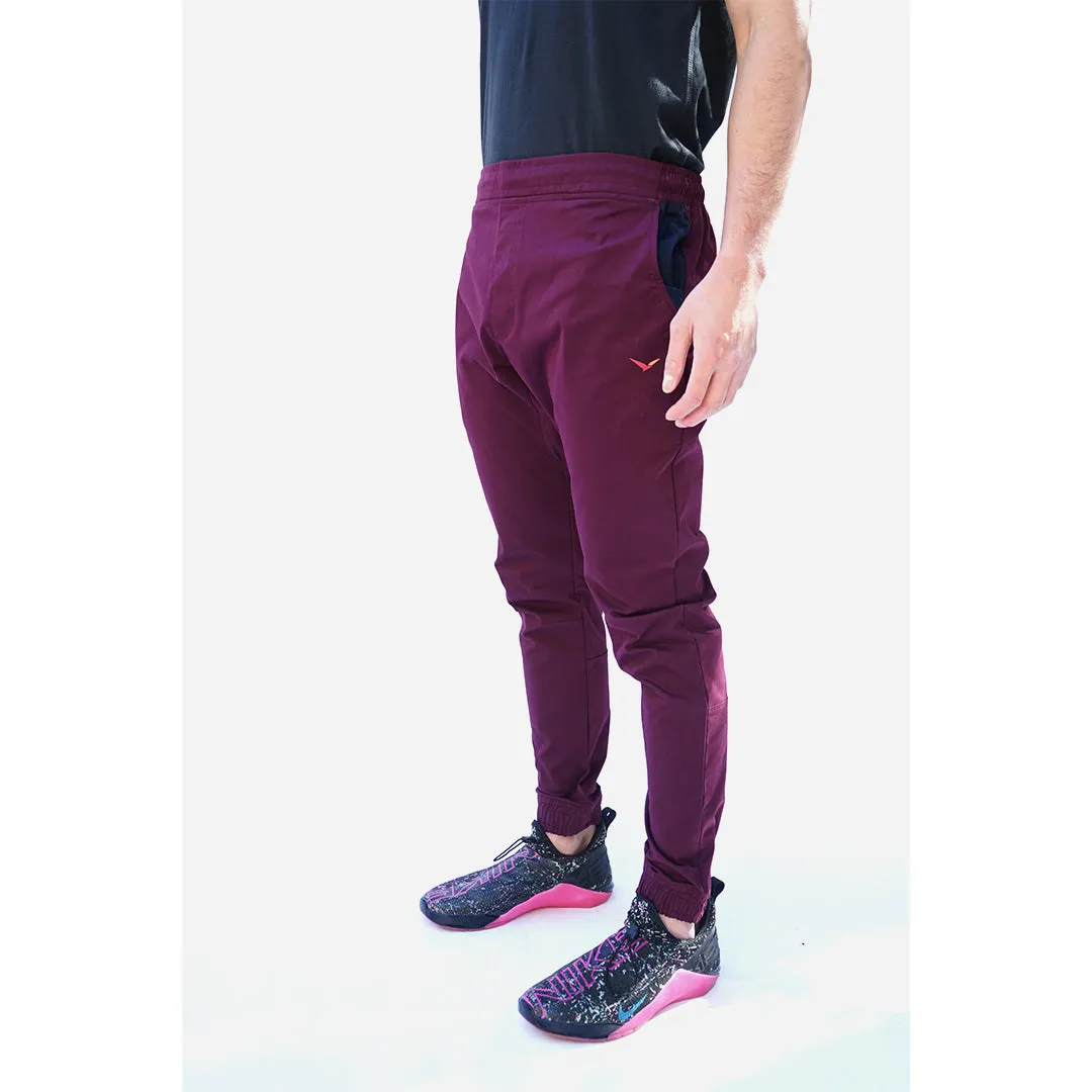 Earth Joggers in Ruby Burgundy
