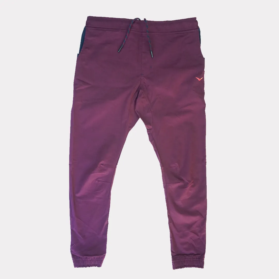 Earth Joggers in Ruby Burgundy