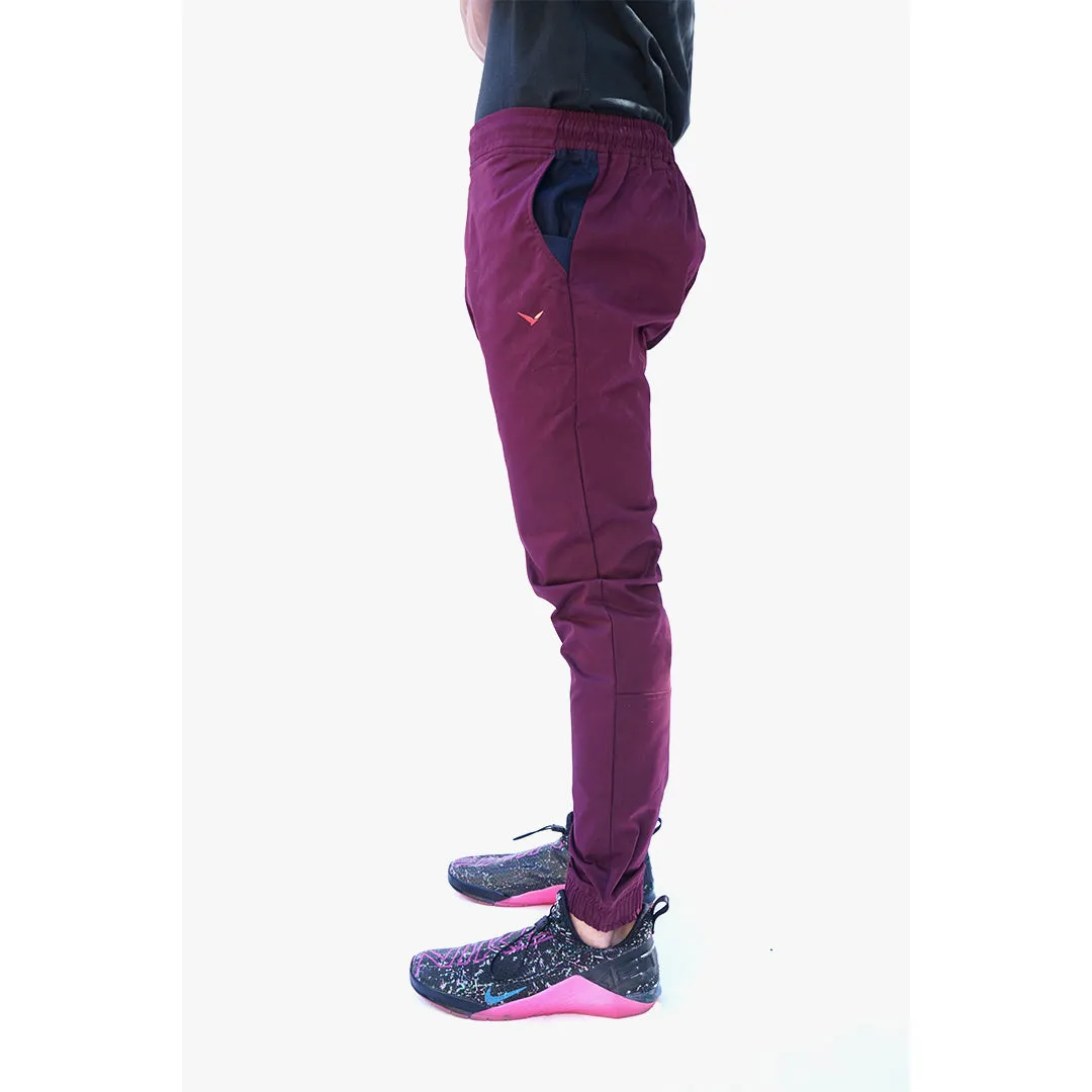 Earth Joggers in Ruby Burgundy