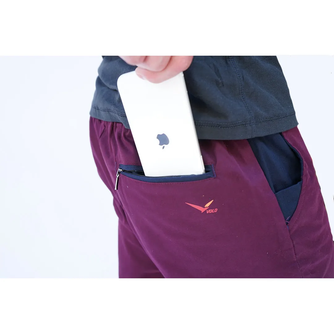 Earth Joggers in Ruby Burgundy