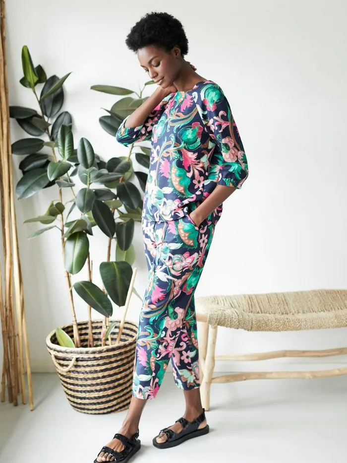 Estelle Tencel Organic Cotton Print Pants