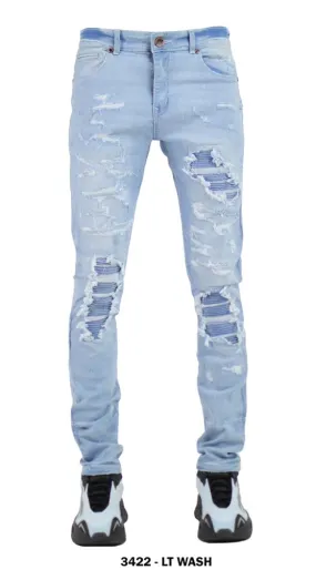 FOCUS JEANS - 3422 - LT-WASH