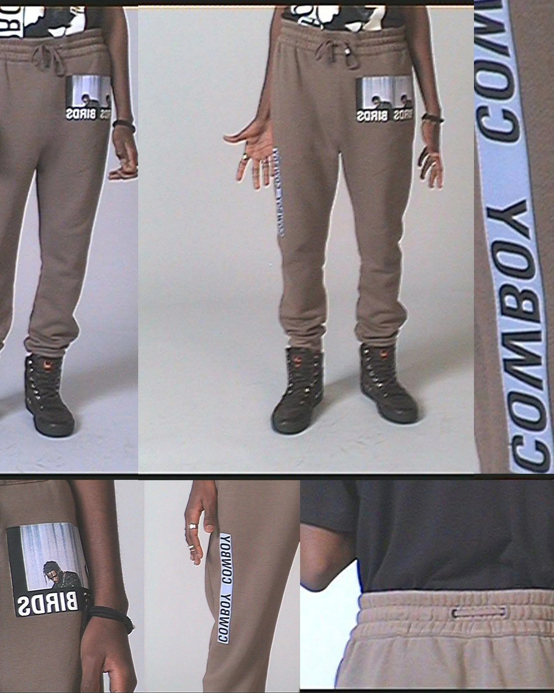 Helmut Lang 2017 Birds Patch Joggers