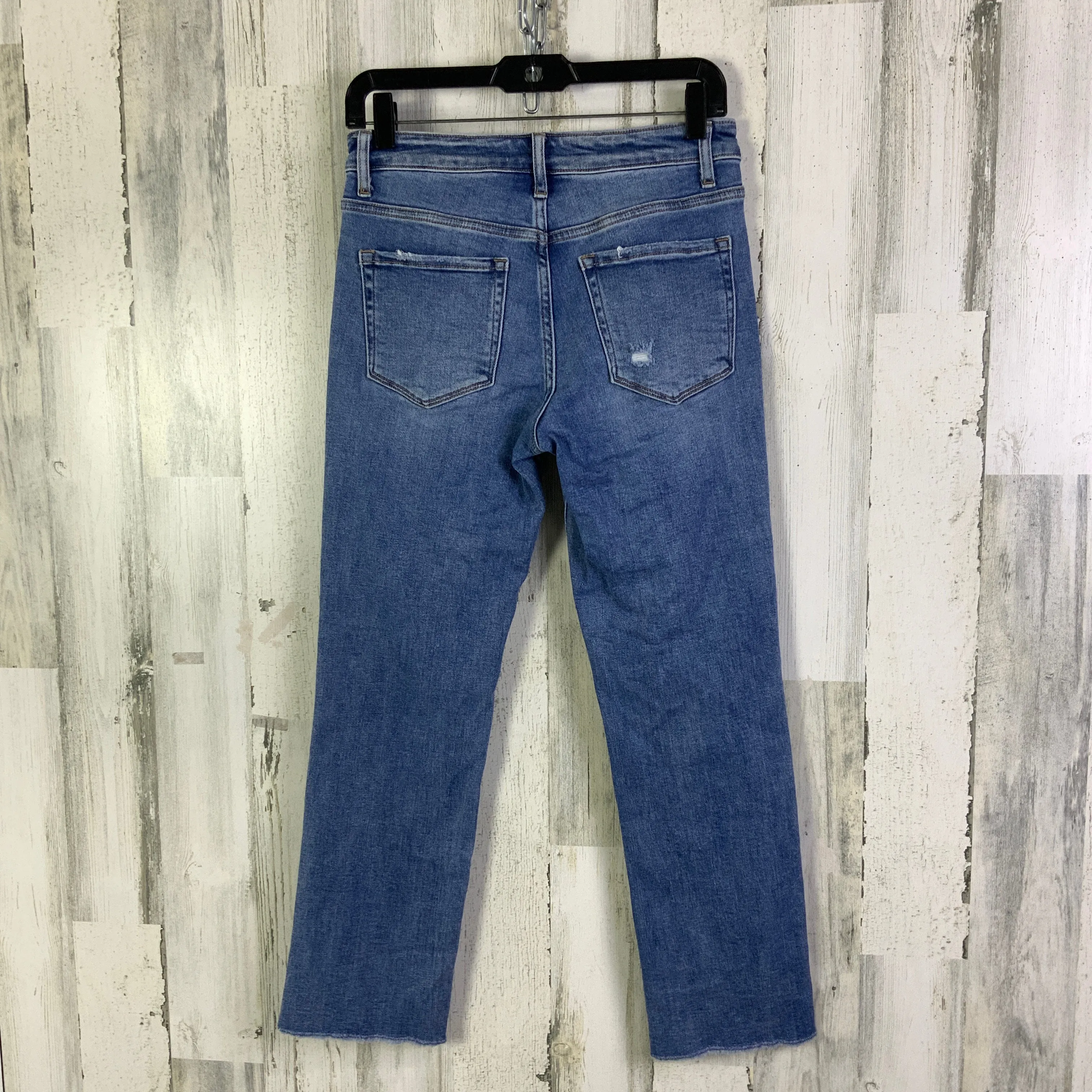 Jeans Straight By Vervet In Blue Denim, Size: 4