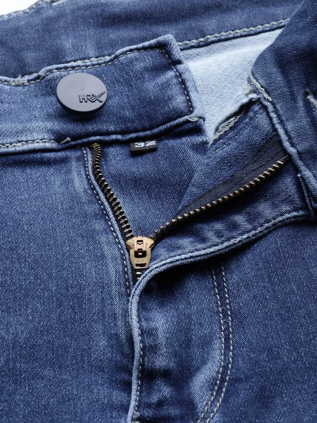 Men Blue Jogger Mid-Rise Clean Look Stretchable Jeans