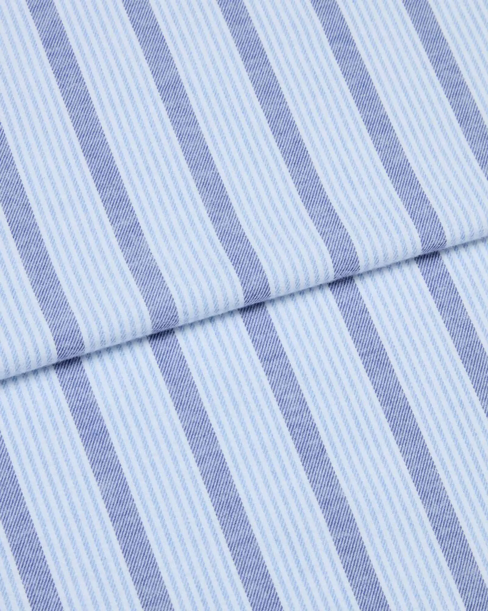 Men's Brushed Cotton Pyjamas - Ripple Stripe