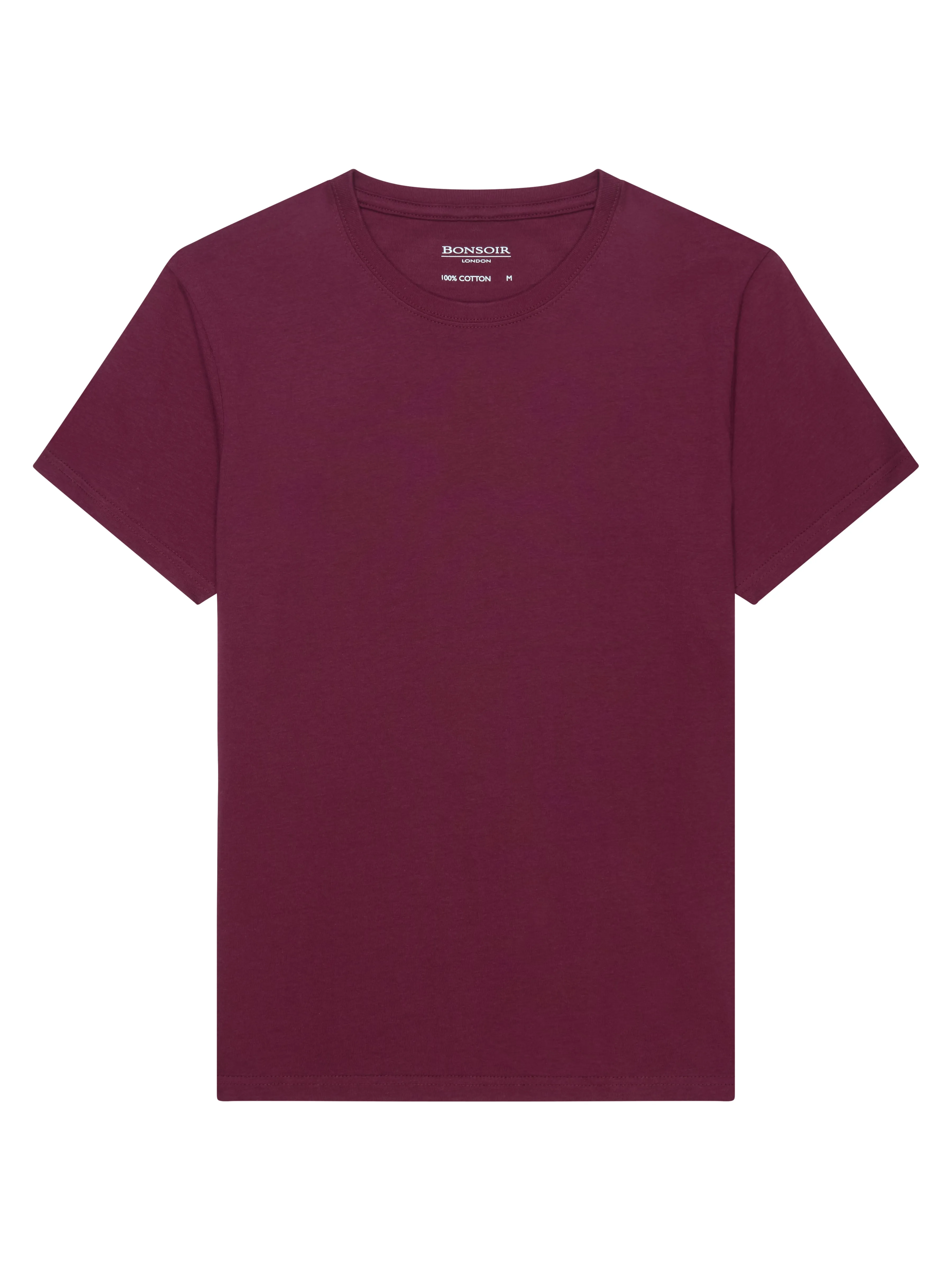 Men's Cotton T-shirt - Burgundy
