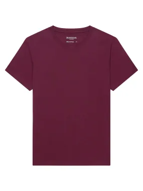 Men's Cotton T-shirt - Burgundy