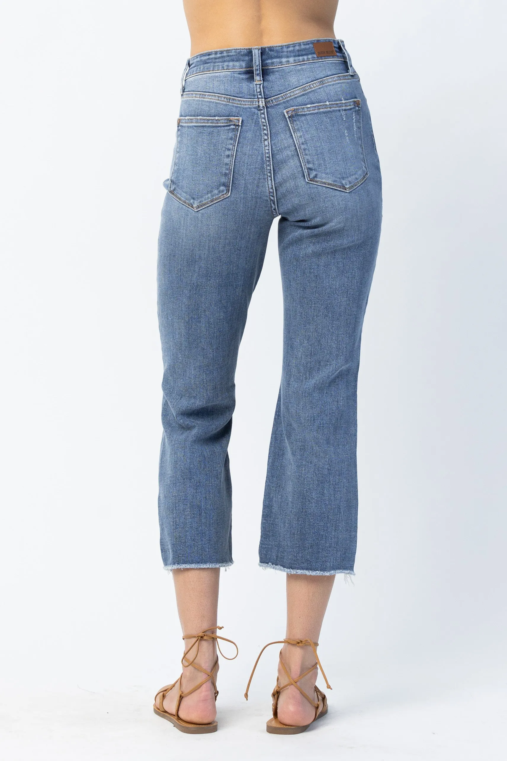 Mia Release Hem Ankle Straight Jeans - PLUS