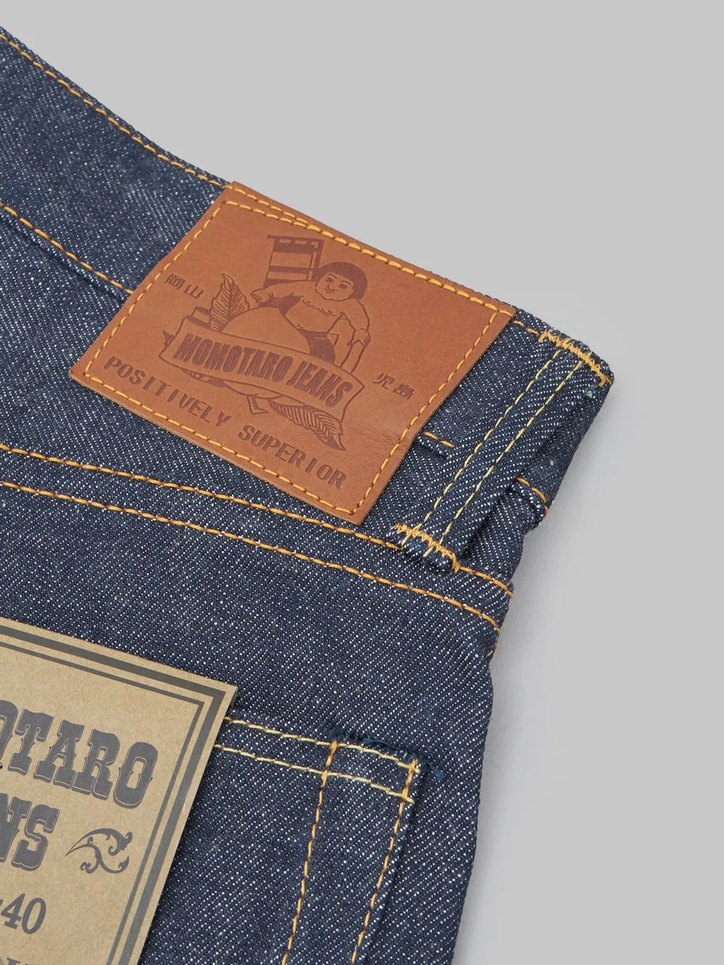 Momotaro 0605-40 14.7oz "Legacy Blue" Natural Tapered Jeans