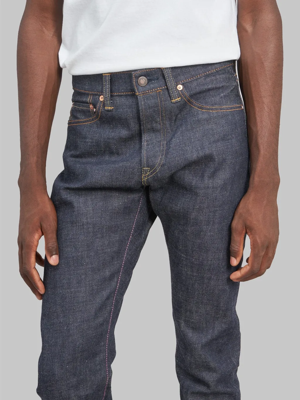 Momotaro 0605-40 14.7oz "Legacy Blue" Natural Tapered Jeans