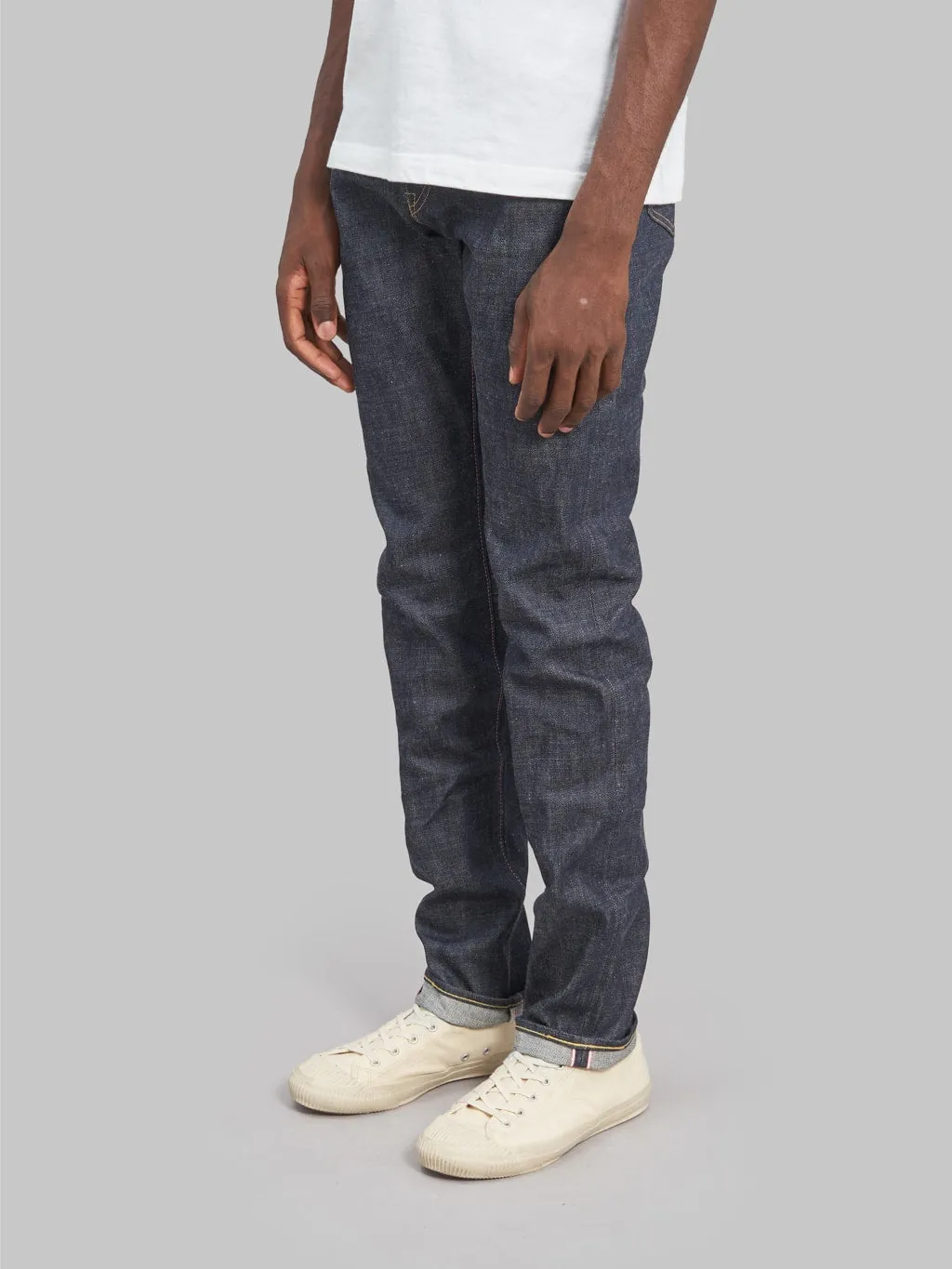 Momotaro 0605-40 14.7oz "Legacy Blue" Natural Tapered Jeans