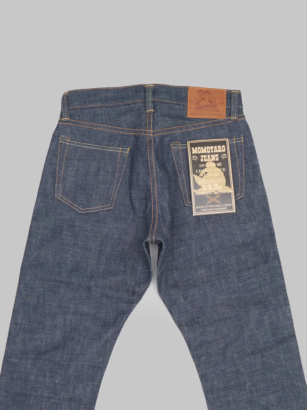 Momotaro 0605-40 14.7oz "Legacy Blue" Natural Tapered Jeans