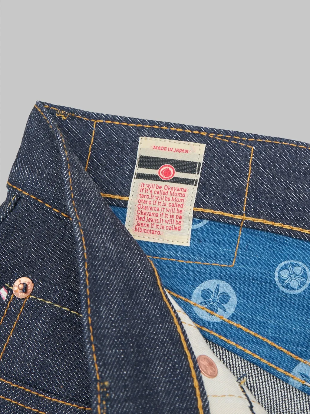 Momotaro 0605-40 14.7oz "Legacy Blue" Natural Tapered Jeans