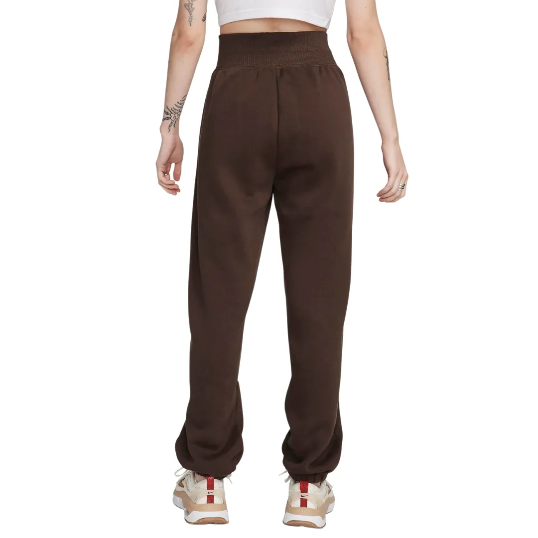 Plus - Women's Nike Sportswear Phoenix Fleece Sweatpants - Baroque Brown/Sail