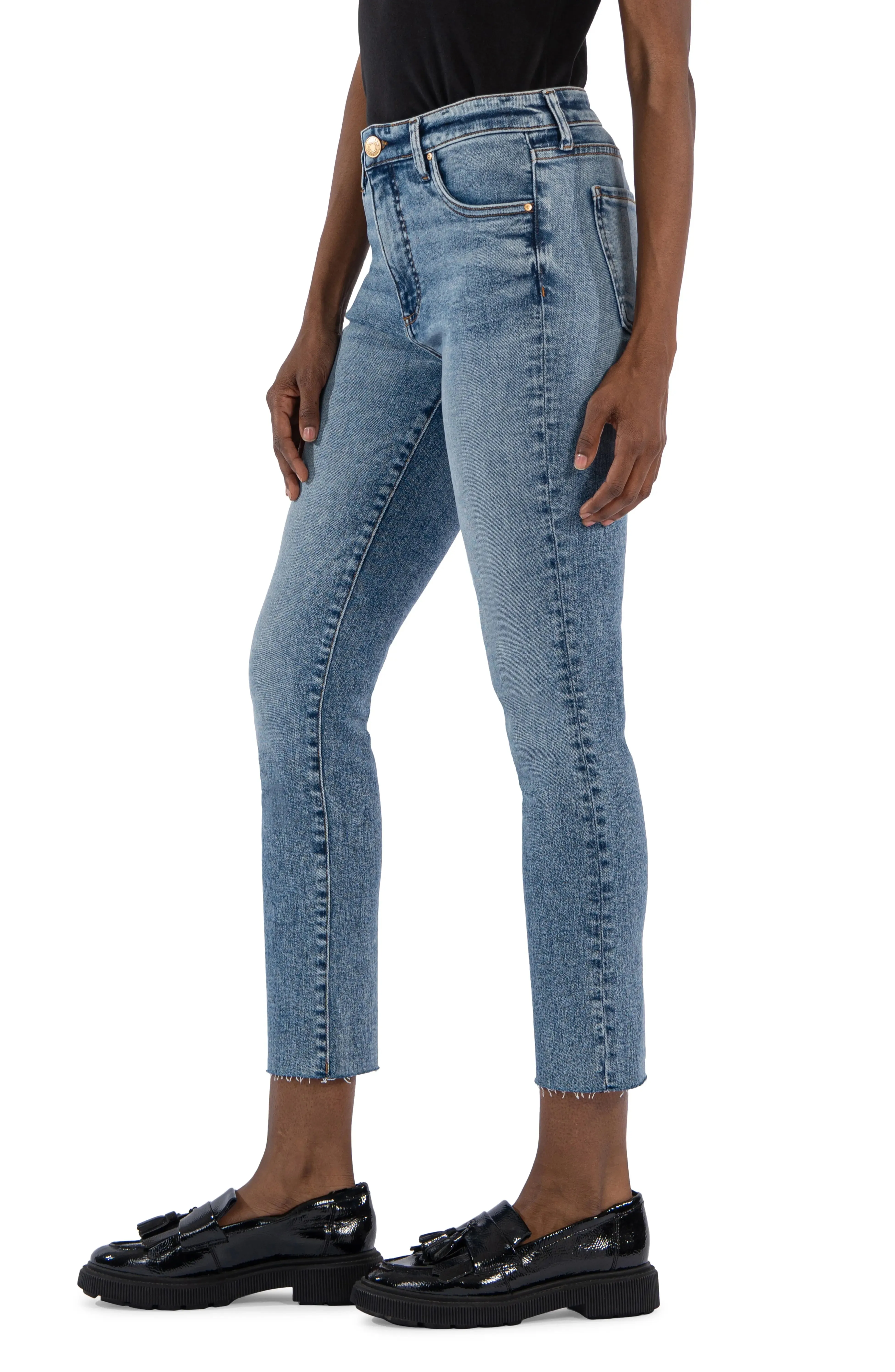 Reese High Rise Straight Ankle Jean - ICRDM