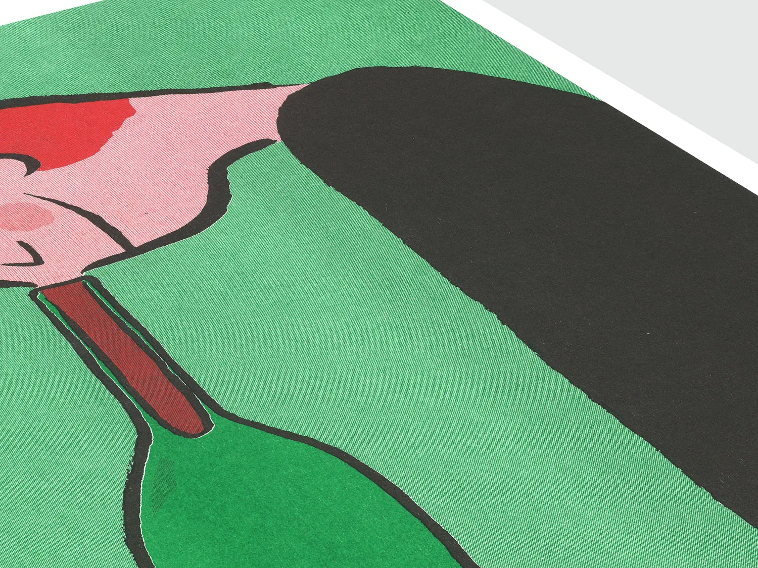 Riso Art Print - Jean Jullien - Bouteille