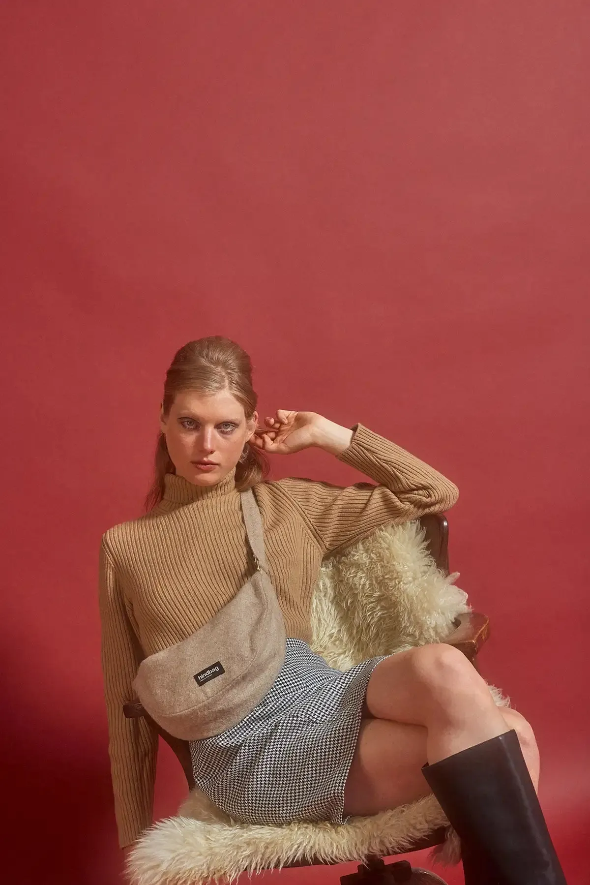 Sac banane Andrea Laine Beige