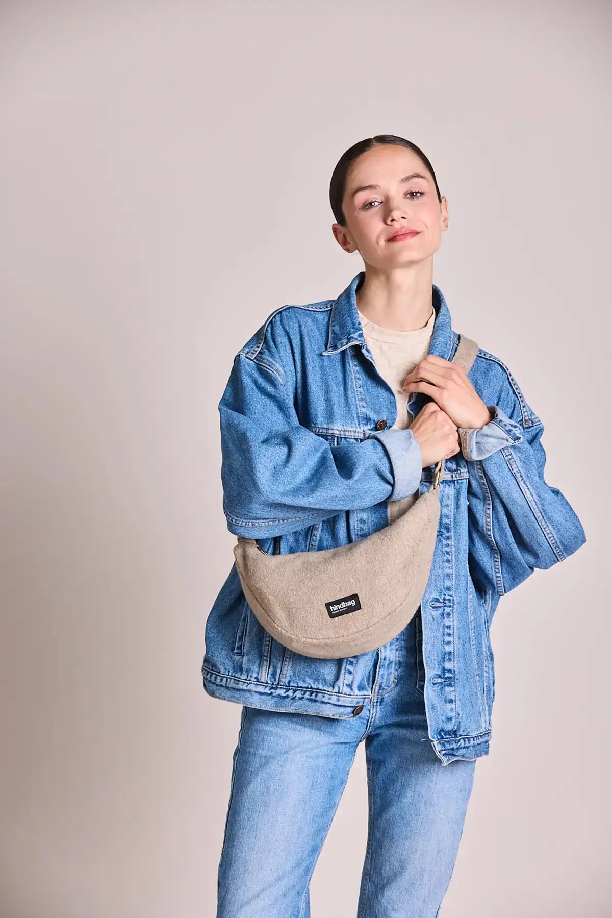 Sac banane Andrea Laine Beige