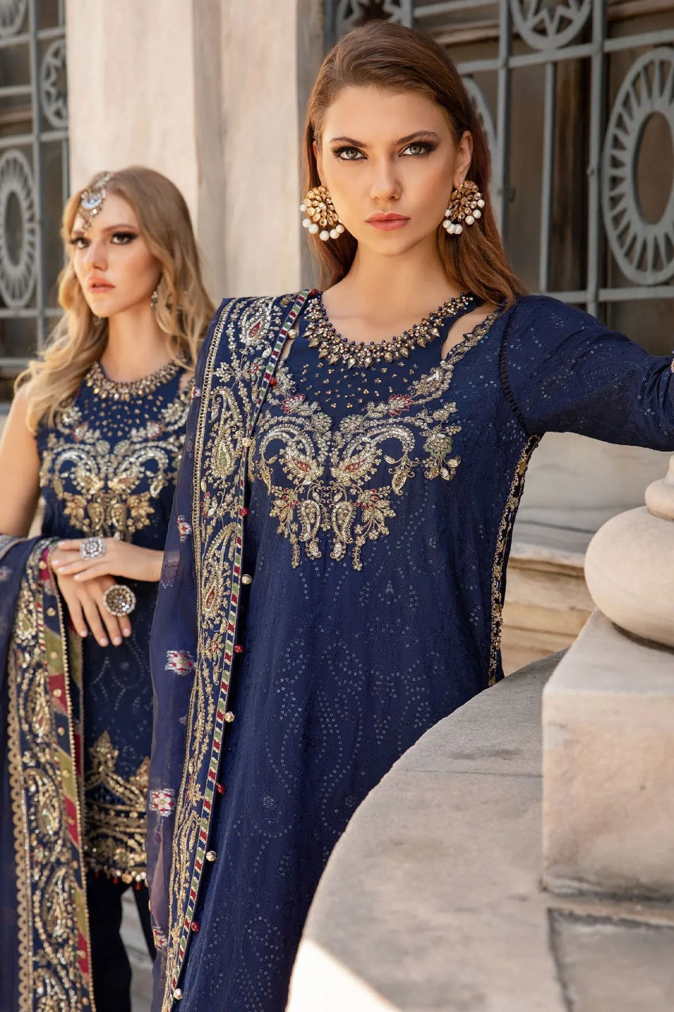 Sateen By Maria B Unstitched 3 Piece Luxury Formals Collection'2024-CST-04