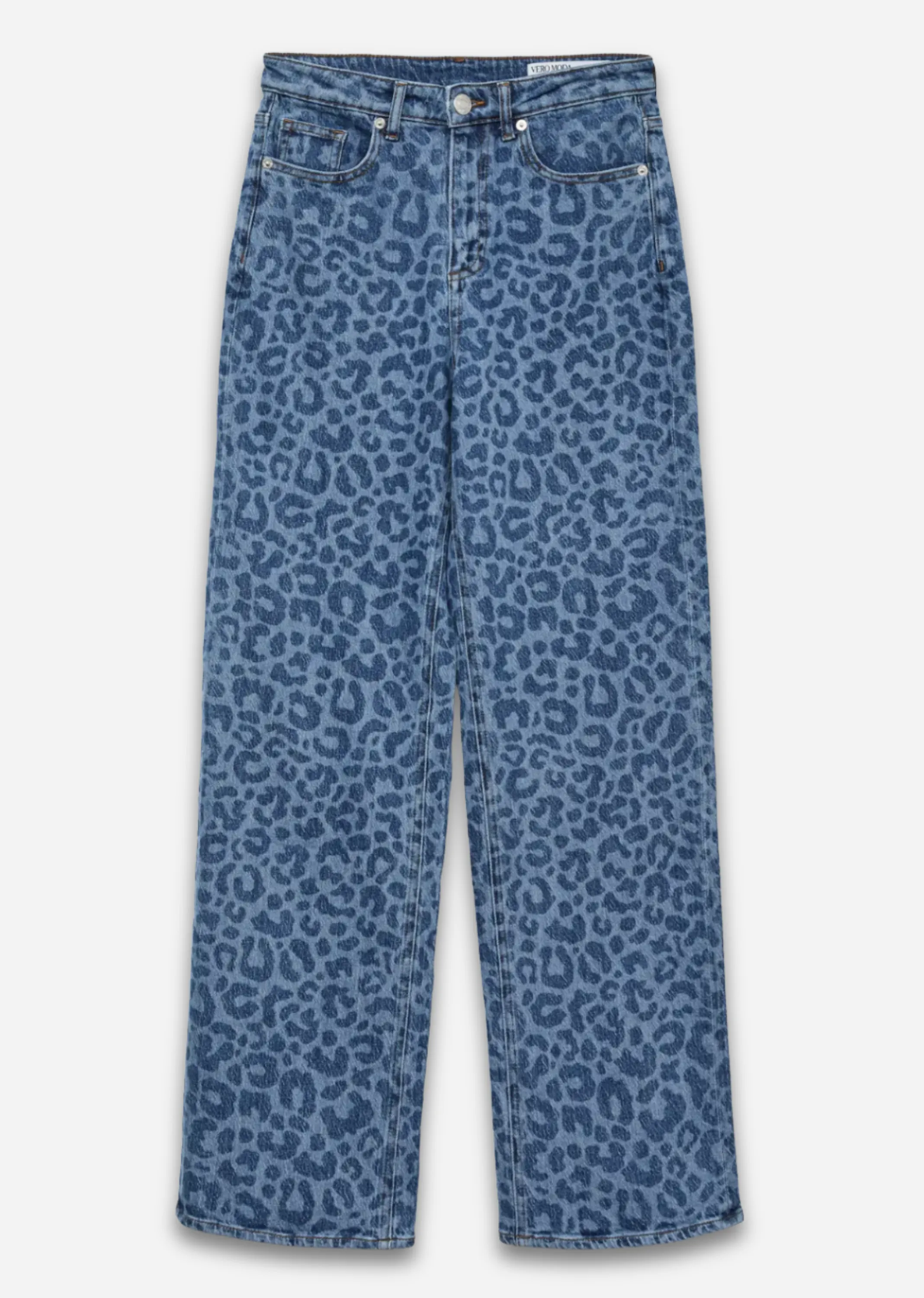Tessa Wide Leg Leopard Jeans