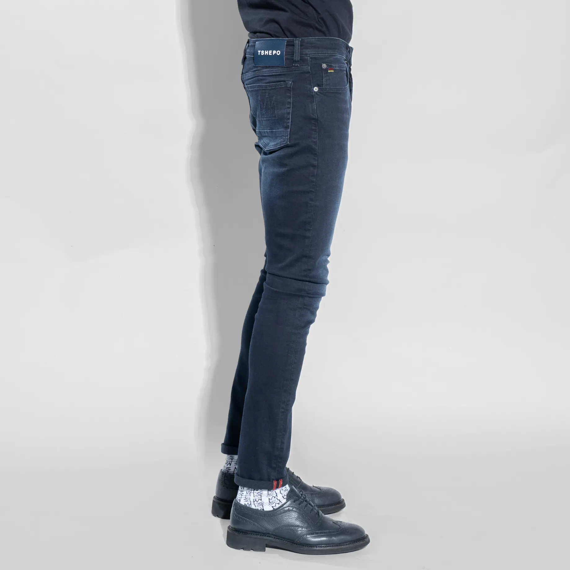 TSHEPO MENS TAKALANI JEANS, DARK WASH